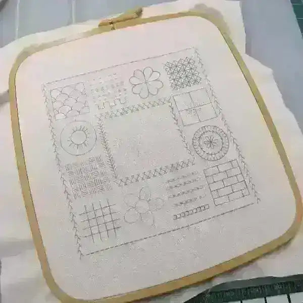 Stitch Explorer Sampler Design Template for Transfer - sloooow stitching , PDF Pattern , StitchDoodles , embroidery hoop kit, Embroidery Kit, embroidery kits for adults, embroidery kits for beginners, embroidery pattern, hand embroidery, hand embroidery fabric, modern embroidery kits, PDF pattern, sampler embroidery, unique embroidery kits , StitchDoodles , shop.stitchdoodles.com