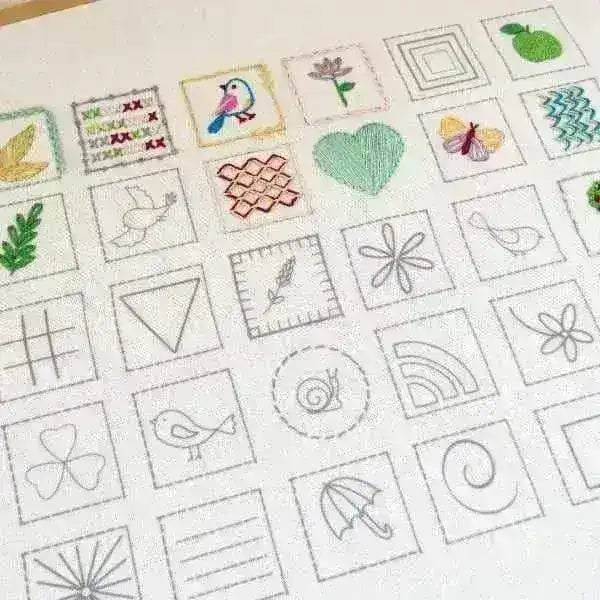 Stitch Fun for Spring Pre Printed Embroidery Fabric Pattern , Pre Printed Fabric Pattern , StitchDoodles , embroidery hoop kit, embroidery kit for adults, embroidery kit for beginners, embroidery kits for adults, embroidery kits for beginers, hand embroidery, hand embroidery pattern, modern embroidery kits, Printed Pattern , StitchDoodles , shop.stitchdoodles.com