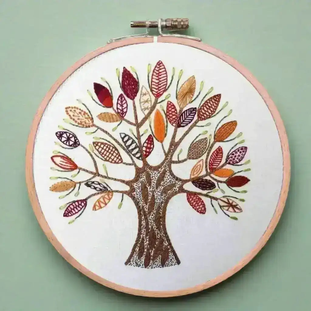 Stitch Fun with Leaves Hand Embroidery Pattern , PDF Download , StitchDoodles , Embroidery, embroidery hoop, embroidery hoop kit, Embroidery Kit, embroidery kit for adults, embroidery kit fro beginners, embroidery kits for beginners, embroidery pattern, hand embroidery, hand embroidery fabric, hand embroidery seat frame, modern embroidery kits, nurge embroidery hoop, PDF pattern, Printed Pattern , StitchDoodles , shop.stitchdoodles.com