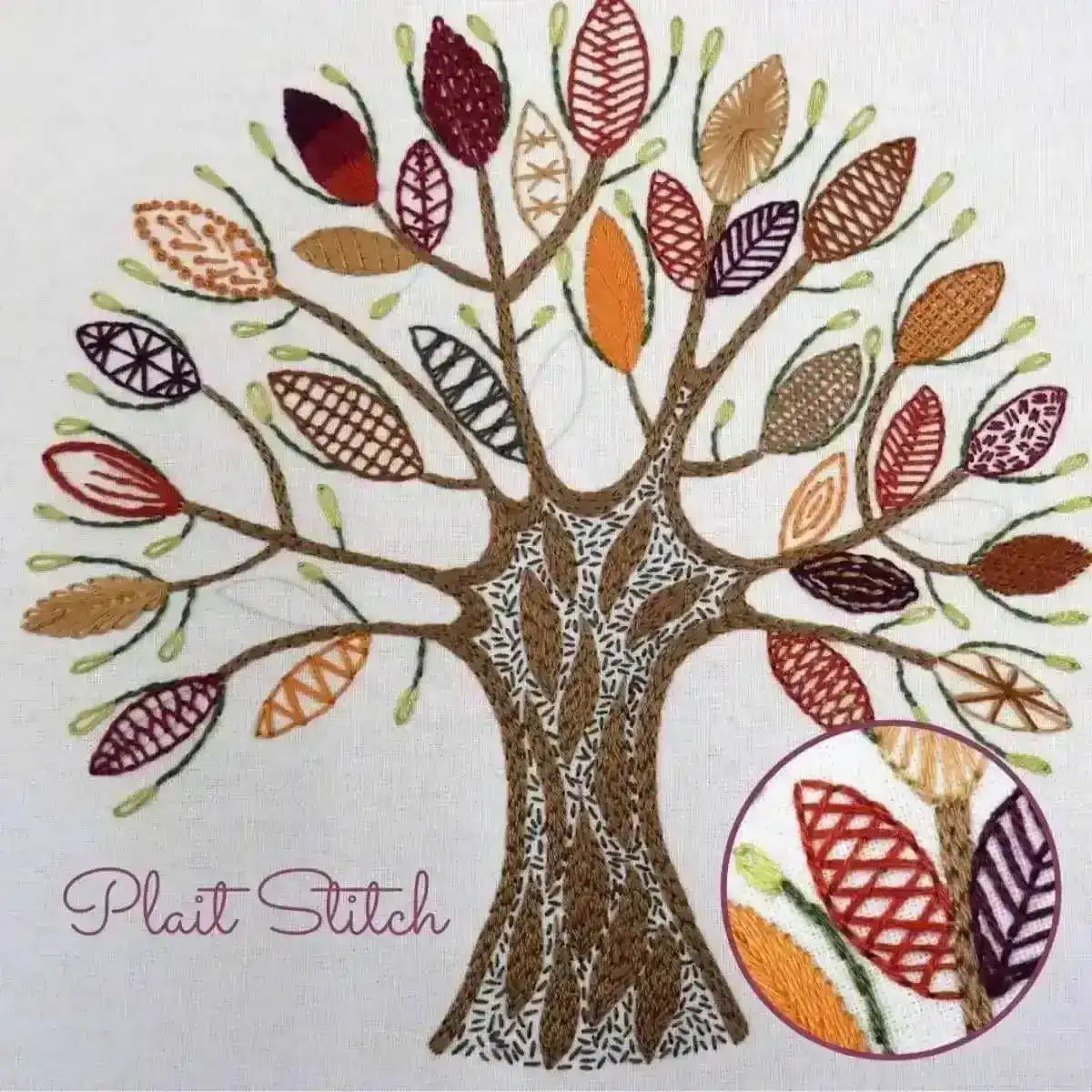 Stitch Fun with Leaves Pre Printed Embroidery Fabric Pattern , Pre Printed Fabric Pattern , StitchDoodles , embroidery hoop kit, embroidery kit for adults, embroidery kit for beginners, embroidery kits for adults, embroidery kits for beginers, hand embroidery, hand embroidery pattern, modern embroidery kits, Printed Pattern , StitchDoodles , shop.stitchdoodles.com