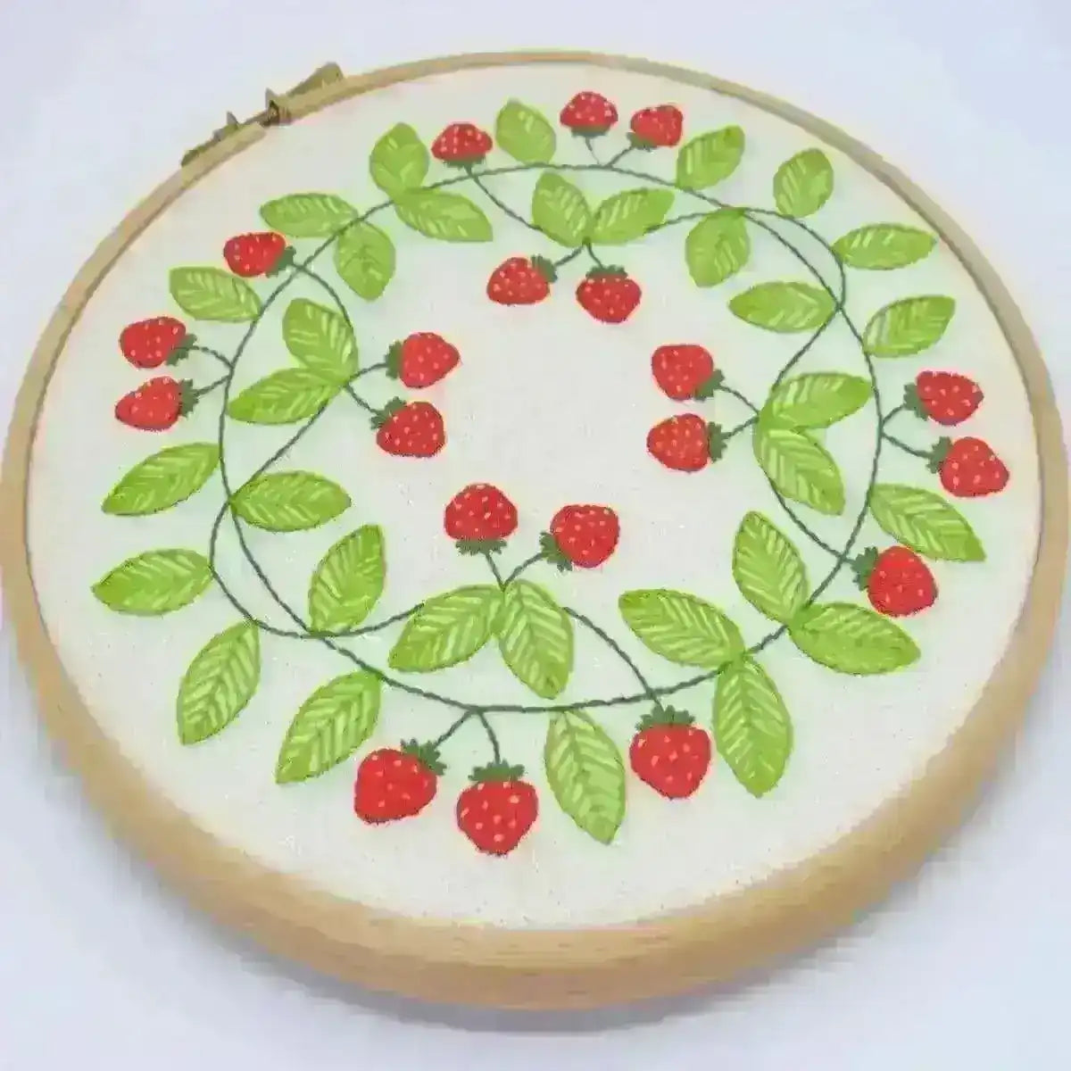 Strawberry Swirl, Hand Embroidery Pattern , PDF Download , StitchDoodles , embroidery hoop kit, embroidery kit for adults, embroidery kit for beginners, embroidery kits for adults, embroidery kits for beginers, hand embroidery, modern embroidery kits, PDF pattern , StitchDoodles , shop.stitchdoodles.com
