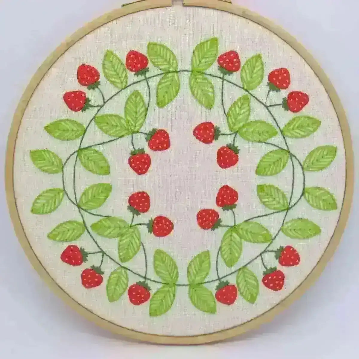 Strawberry Swirl, Pre Printed Embroidery Fabric Pattern , Pre Printed Fabric Pattern , StitchDoodles , crafting, Embroidery, embroidery gift, embroidery hoop kit, Embroidery Kit, embroidery kit for adults, embroidery kit for beginners, embroidery kits for adults, embroidery kits for beginers, embroidery pattern, hand embroidery, hand stitching, hoop art, modern embroidery, modern embroidery kits, sewing, stitchdoodles, strawberry , StitchDoodles , shop.stitchdoodles.com