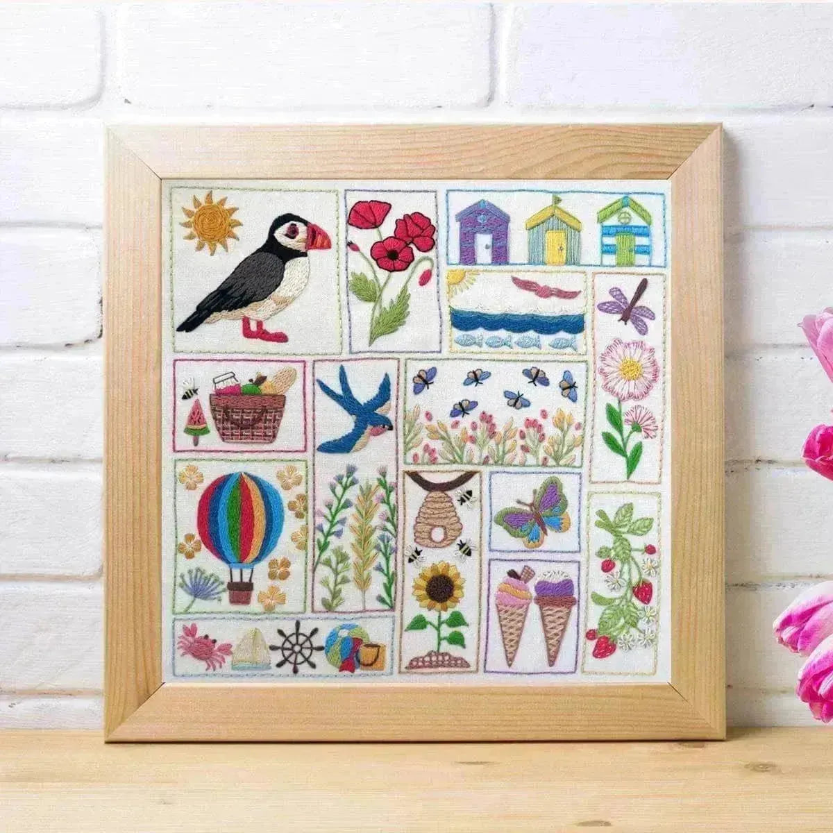 Summer Splendour Hand Embroidery Kit , Embroidery Kit , StitchDoodles , bird embroidery, embroidery hoop kit, Embroidery Kit, embroidery kit for adults, embroidery kit for beginners, embroidery kits for adults, embroidery kits for beginers, embroidery pattern, hand embroidery, hand embroidery fabric, hand embroidery kit, hand embroidery pattern, hand stitching, modern embroidery kits, stitch a long , StitchDoodles , shop.stitchdoodles.com