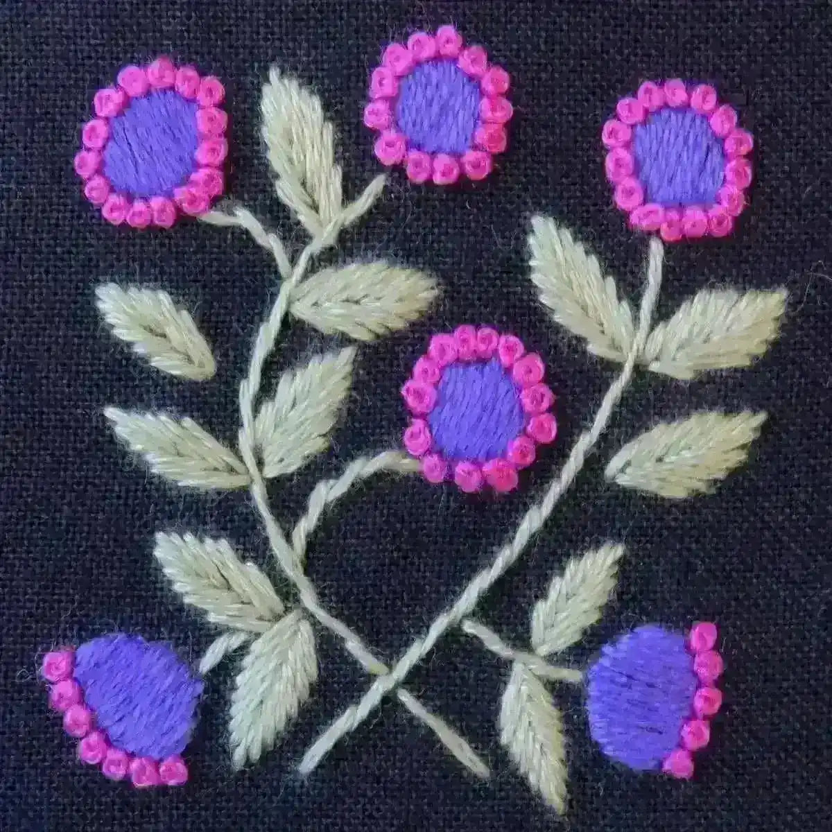 The Night Garden, Hand Embroidery Pattern , PDF Download , StitchDoodles , embroidery hoop kit, embroidery kit for adults, embroidery kit for beginners, embroidery kits for adults, embroidery kits for beginers, hand embroidery, modern embroidery kits, PDF pattern , StitchDoodles , shop.stitchdoodles.com