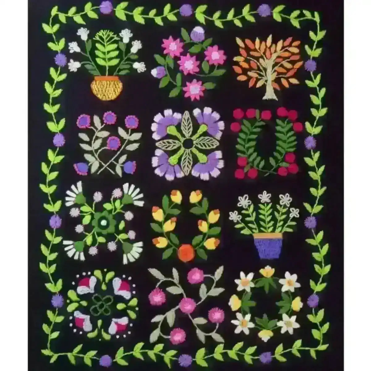 The Night Garden, Hand Embroidery Pattern , PDF Download , StitchDoodles , embroidery hoop kit, embroidery kit for adults, embroidery kit for beginners, embroidery kits for adults, embroidery kits for beginers, hand embroidery, modern embroidery kits, PDF pattern , StitchDoodles , shop.stitchdoodles.com