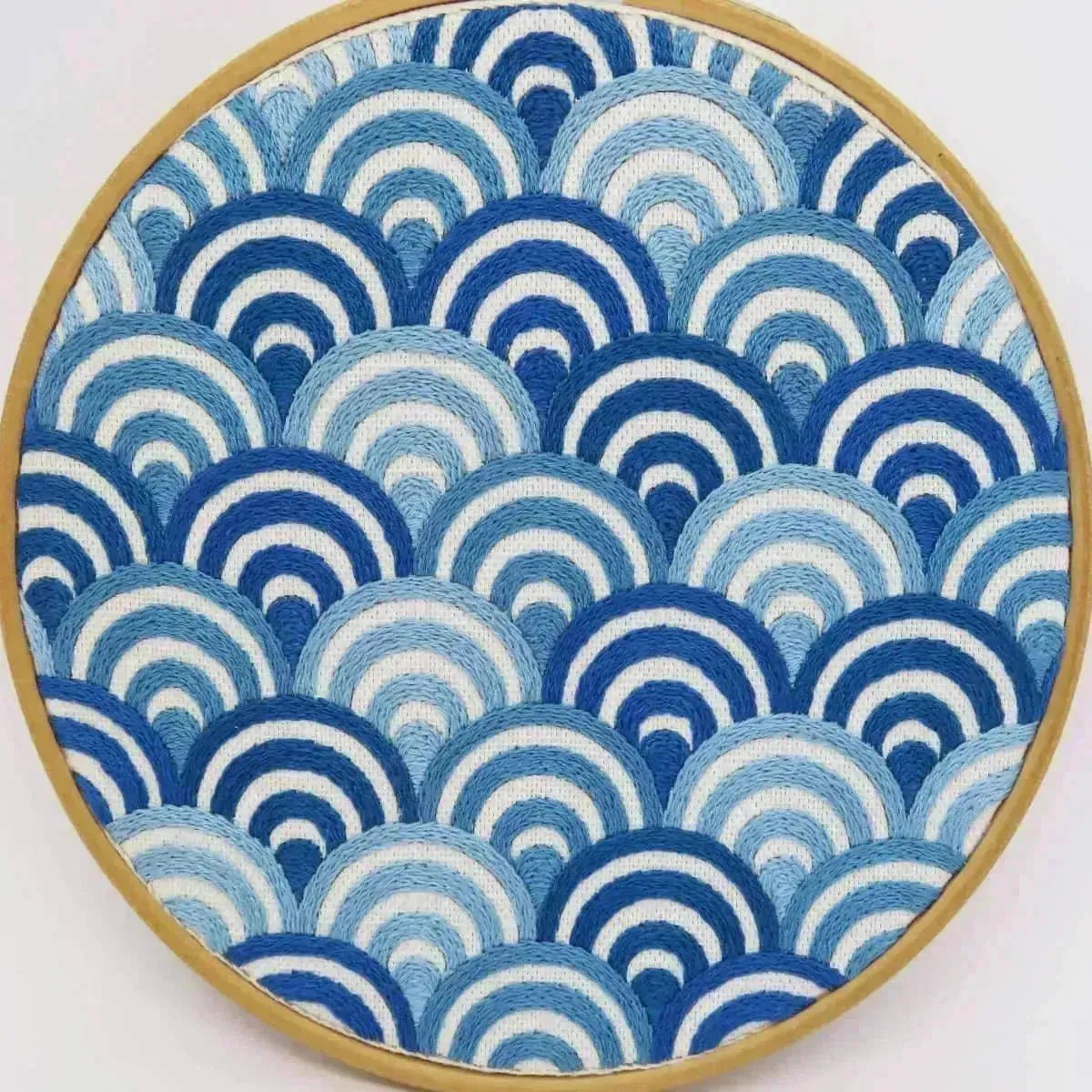 Waves Hand Embroidery Pattern , PDF Download , StitchDoodles , beginner embroidery, embroidery hoop kit, embroidery kit for adults, embroidery kit for beginners, embroidery kits for adults, embroidery kits for beginers, hand embroidery, modern embroidery kits, PDF pattern , StitchDoodles , shop.stitchdoodles.com