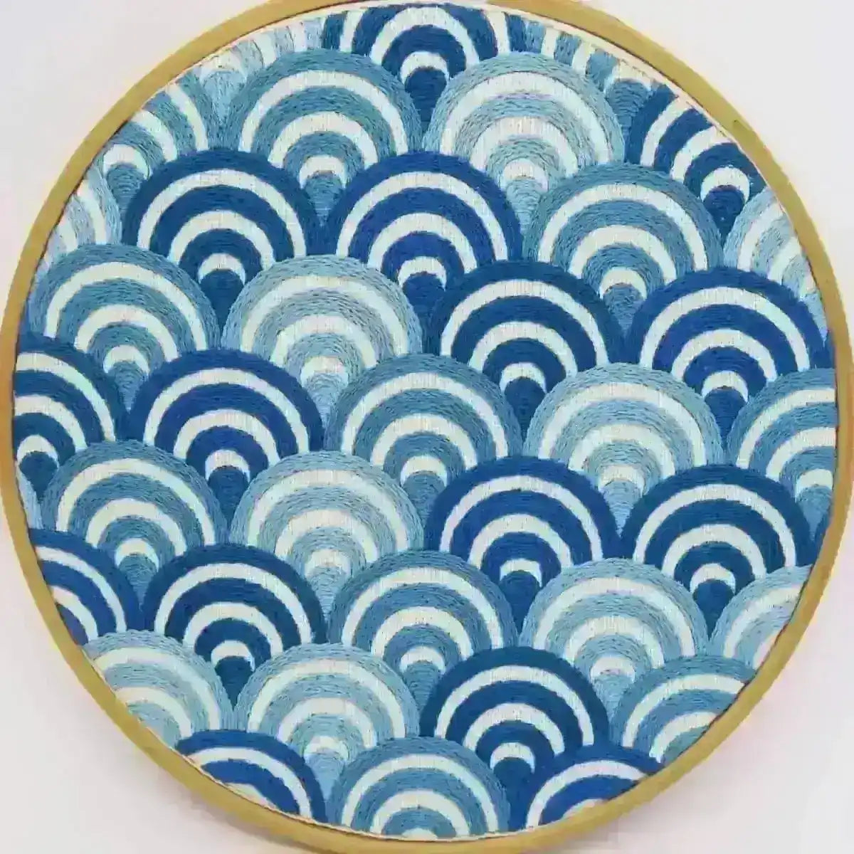 Waves Hand Embroidery Pattern , PDF Download , StitchDoodles , beginner embroidery, embroidery hoop kit, embroidery kit for adults, embroidery kit for beginners, embroidery kits for adults, embroidery kits for beginers, hand embroidery, modern embroidery kits, PDF pattern , StitchDoodles , shop.stitchdoodles.com