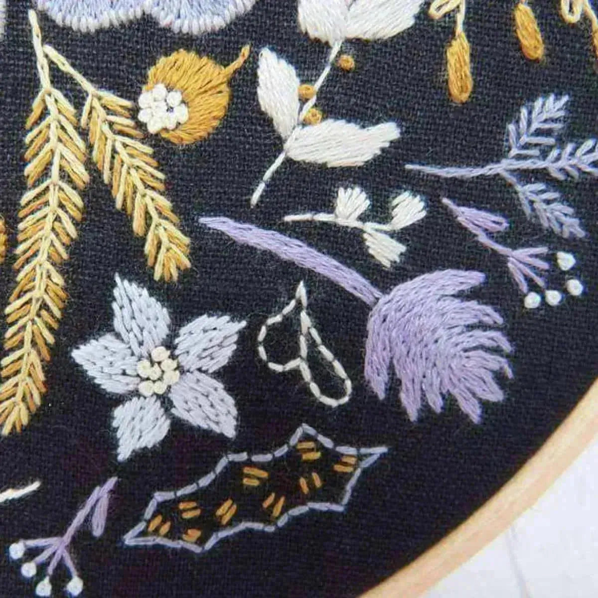 Winter Flowers, Hand Embroidery Pattern , PDF Download , StitchDoodles , embroidery hoop kit, embroidery kit for adults, embroidery kit for beginners, embroidery kits for adults, embroidery kits for beginers, modern embroidery kits , StitchDoodles , shop.stitchdoodles.com