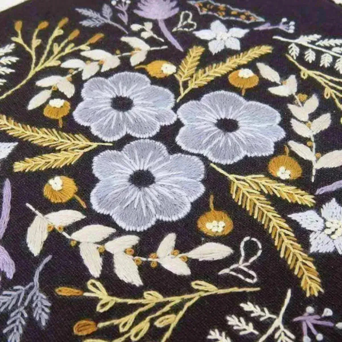 Winter Flowers, Hand Embroidery Pattern , PDF Download , StitchDoodles , embroidery hoop kit, embroidery kit for adults, embroidery kit for beginners, embroidery kits for adults, embroidery kits for beginers, modern embroidery kits , StitchDoodles , shop.stitchdoodles.com