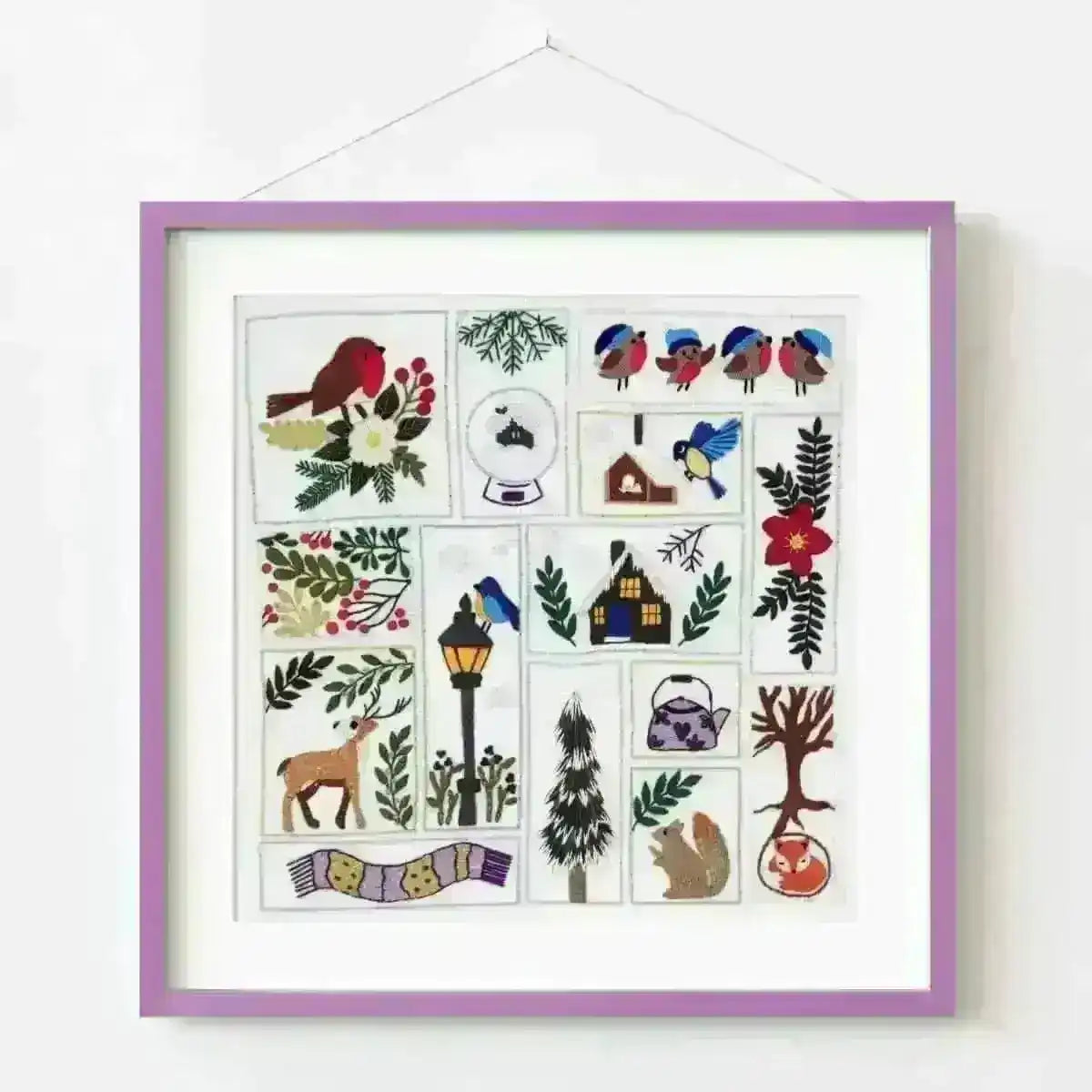 Winter Splendour Embroidery Kit , Embroidery Kit , StitchDoodles , bird embroidery, embroidery hoop kit, embroidery kit for adults, embroidery kit for beginners, embroidery kits for adults, embroidery kits for beginers, flower embroidery, hand embroidery, modern embroidery kits, winter embroidery , StitchDoodles , shop.stitchdoodles.com