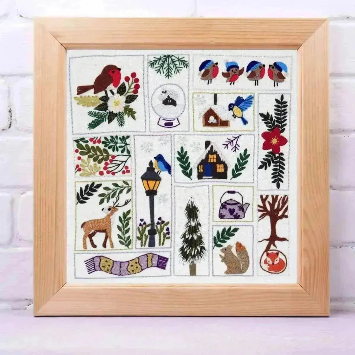 Winter Splendour Hand Embroidery Pattern , PDF Download , StitchDoodles , bird embroidery, embroidery hoop kit, embroidery kit for adults, embroidery kit for beginners, embroidery kits for adults, embroidery kits for beginers, flower embroidery, hand embroidery, modern embroidery kits, PDF pattern, winter embroidery , StitchDoodles , shop.stitchdoodles.com