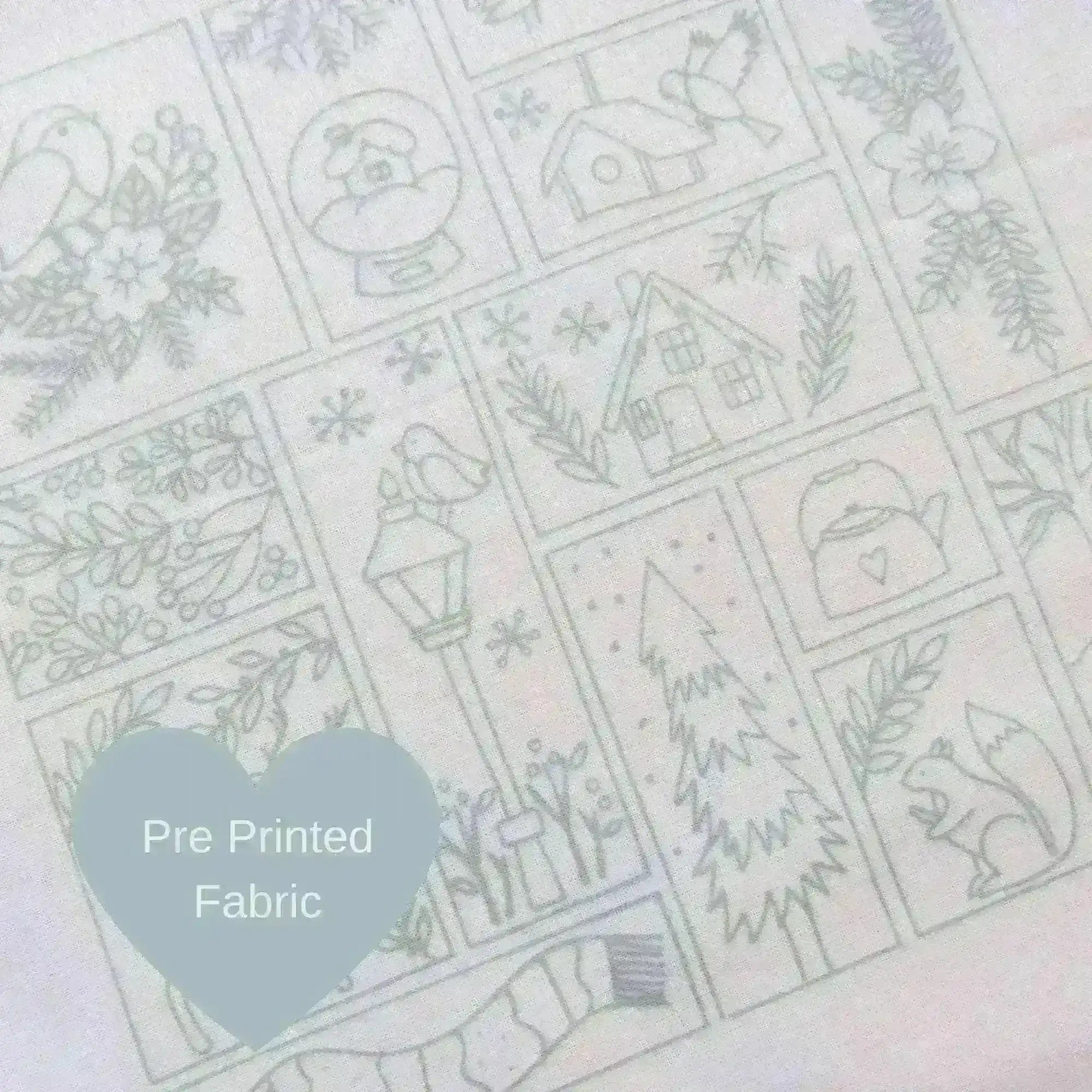 Winter Splendour Pre Printed Embroidery Fabric Panel , Pre Printed Fabric Pattern , StitchDoodles , bird embroidery, embroidery hoop kit, embroidery kit for adults, embroidery kit for beginners, embroidery kits for adults, embroidery kits for beginers, flower embroidery, hand embroidery, hand embroidery pattern, modern embroidery kits, Printed Pattern, winter embroidery , StitchDoodles , shop.stitchdoodles.com