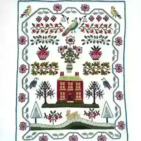 WinterBerry Cottage Hand Embroidery Kit , Embroidery Kit , StitchDoodles , Embroidery, embroidery hoop, embroidery hoop kit, Embroidery Kit, embroidery kit for adults, embroidery kit fro beginners, embroidery pattern, hand embroidery, hand embroidery fabric, hand embroidery kit, hand embroidery seat frame, modern embroidery kits, nurge embroidery hoop, nurge hoops, nurge seat stand, Printed Pattern, wildlife embroidery , StitchDoodles , shop.stitchdoodles.com