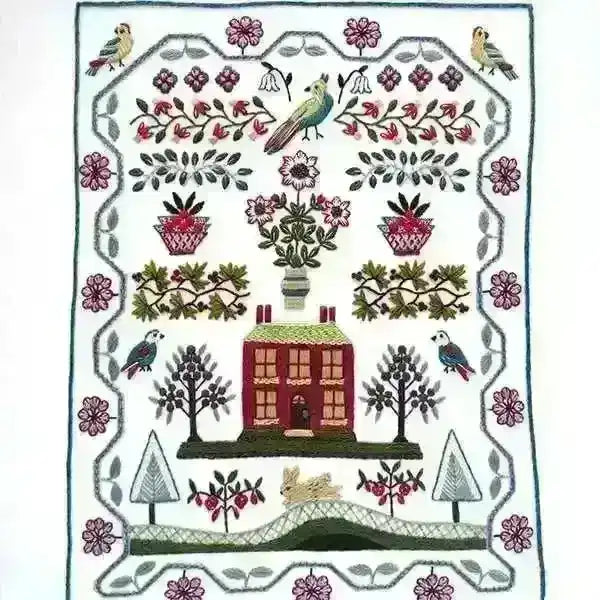 WinterBerry Cottage, Pre Printed Embroidery Fabric , Pre Printed Fabric Pattern , StitchDoodles , Embroidery, embroidery hoop, embroidery hoop kit, Embroidery Kit, embroidery kit for adults, embroidery kit fro beginners, embroidery pattern, hand embroidery fabric, hand embroidery seat frame, modern embroidery kits, nurge embroidery hoop, Printed Pattern, wildlife embroidery , StitchDoodles , shop.stitchdoodles.com
