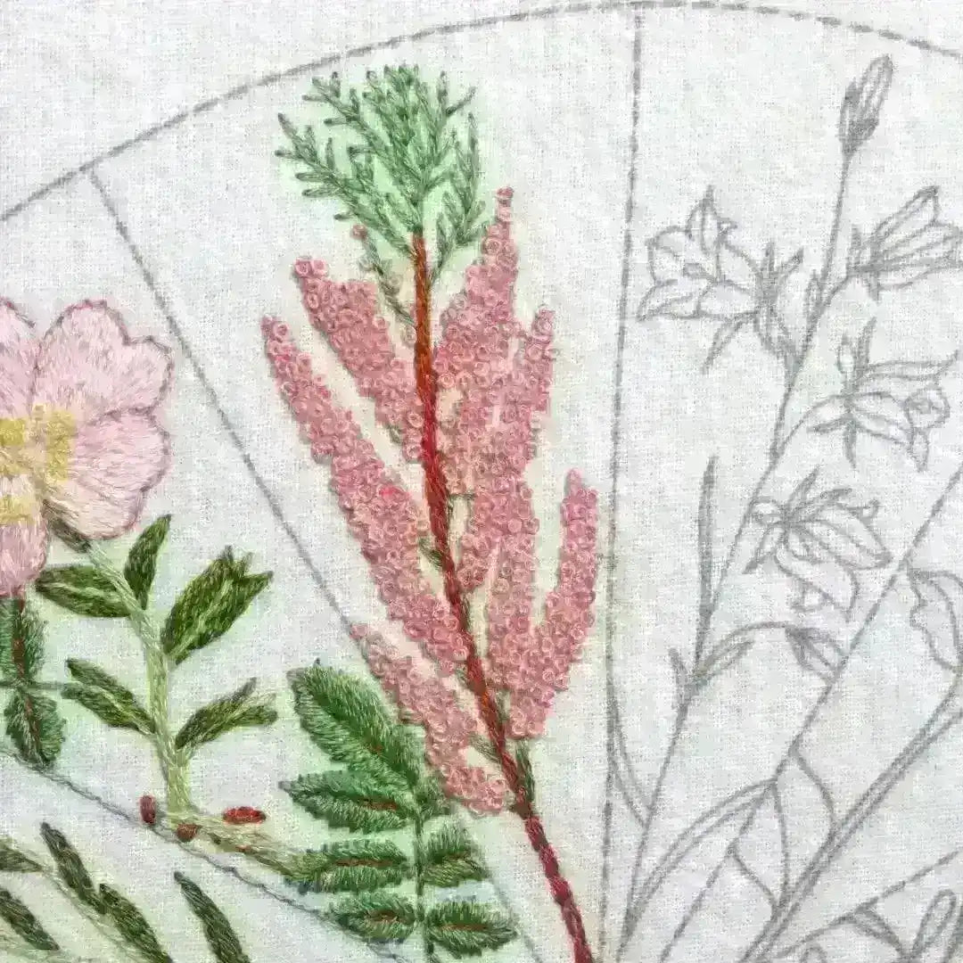 Woodland Blossoms Hand Embroidery Kit , Embroidery Kit , StitchDoodles , embroidery hoop kit, Embroidery Kit, embroidery kit for adults, embroidery kit fro beginners, flower month pattern, hand embroidery, hand embroidery pattern, modern embroidery kits, new, Printed Pattern, wildlife embroidery, year of flowes , StitchDoodles , shop.stitchdoodles.com