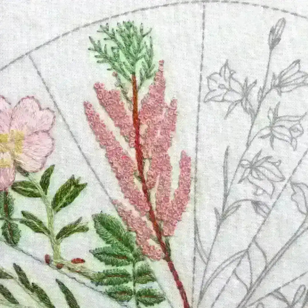 Woodland Blossoms Hand Embroidery Kit , Embroidery Kit , StitchDoodles , embroidery hoop kit, Embroidery Kit, embroidery kit for adults, embroidery kit fro beginners, flower month pattern, hand embroidery, hand embroidery pattern, modern embroidery kits, new, Printed Pattern, wildlife embroidery, year of flowes , StitchDoodles , shop.stitchdoodles.com