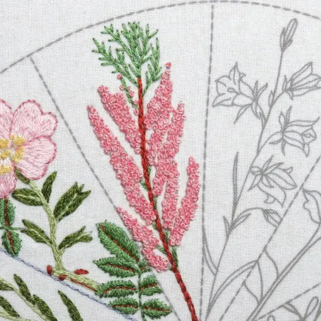 Woodland Blossoms Hand Embroidery Kit , Embroidery Kit , StitchDoodles , embroidery hoop kit, Embroidery Kit, embroidery kit for adults, embroidery kit fro beginners, flower month pattern, hand embroidery, hand embroidery pattern, modern embroidery kits, new, Printed Pattern, wildlife embroidery, year of flowes , StitchDoodles , shop.stitchdoodles.com