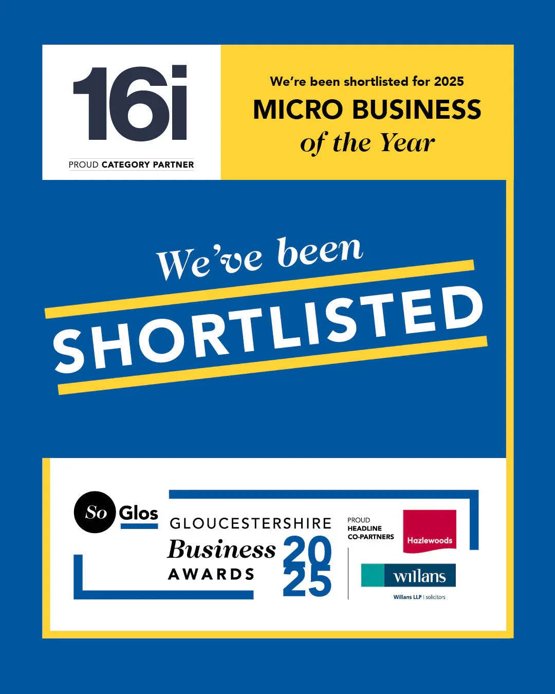 We’ve Been Shortlisted… Again!