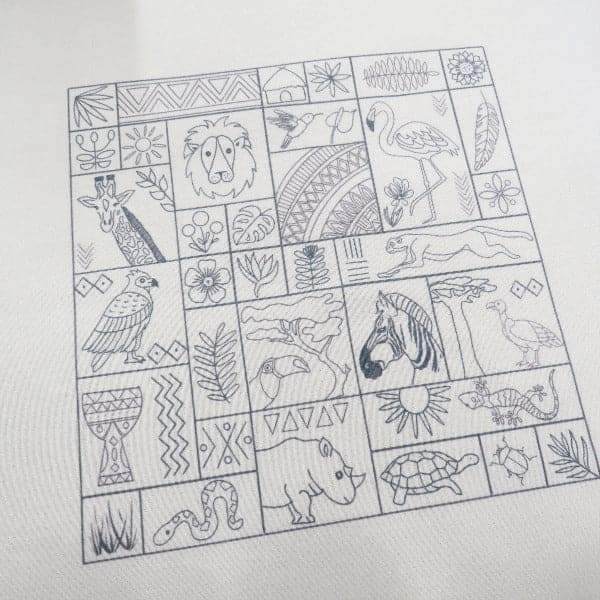 Pre Printed Embroidery Fabric - StitchDoodles