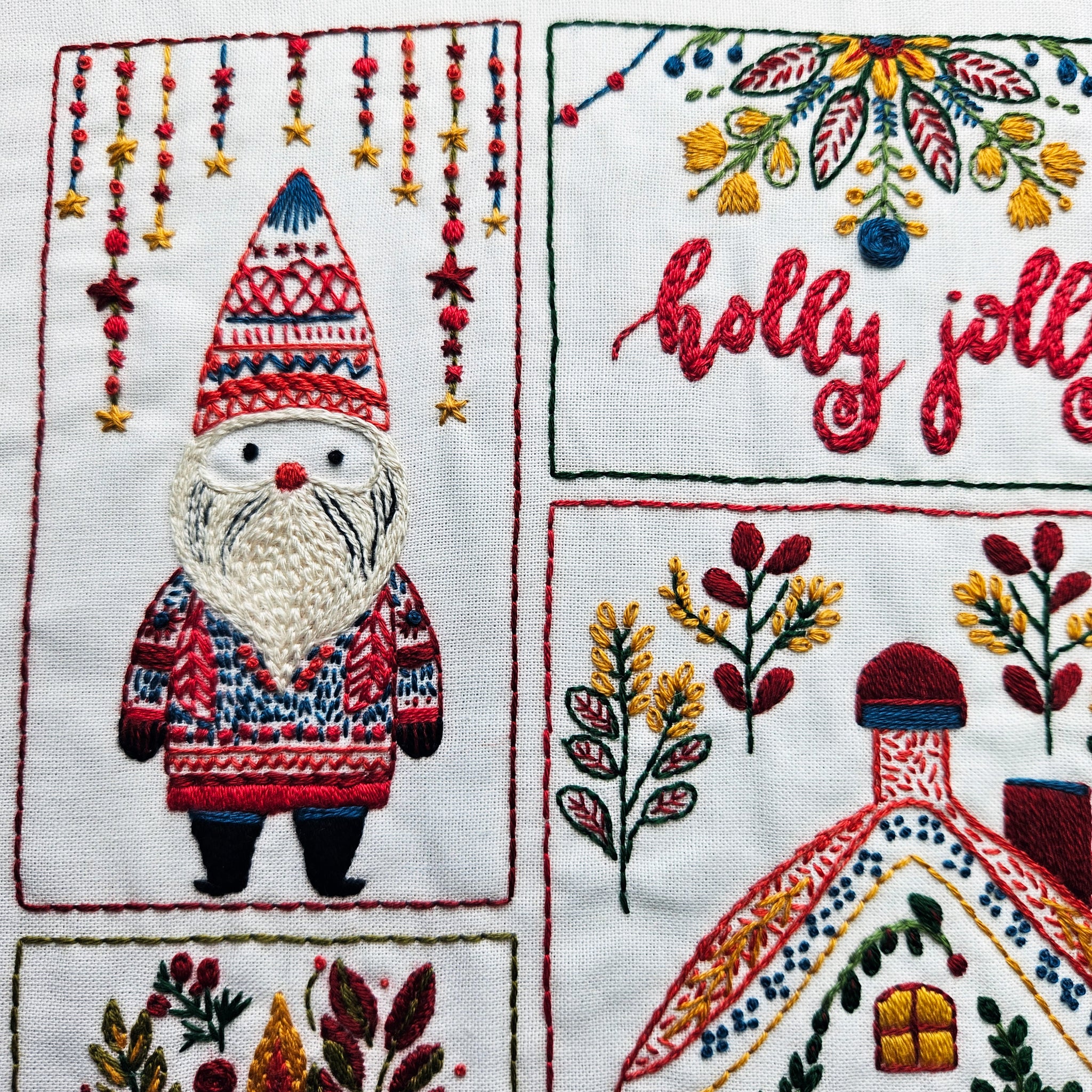 Christmas Folk Hand Embroidery PDF Pattern
