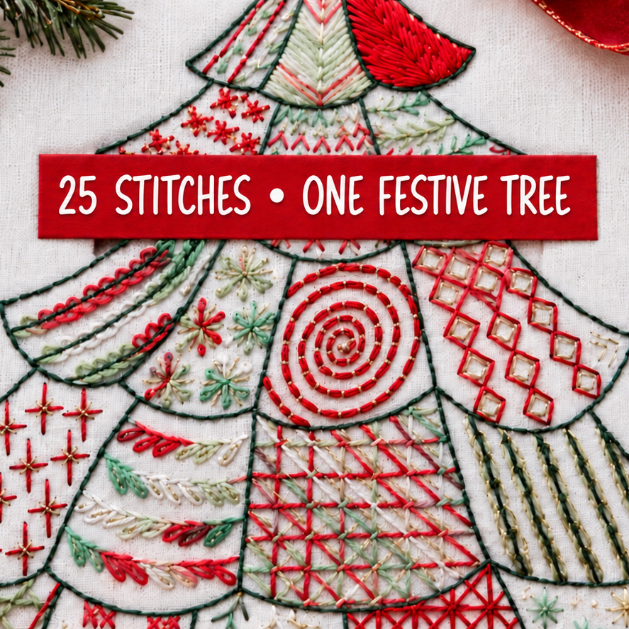 christmas hand embroidery pattern