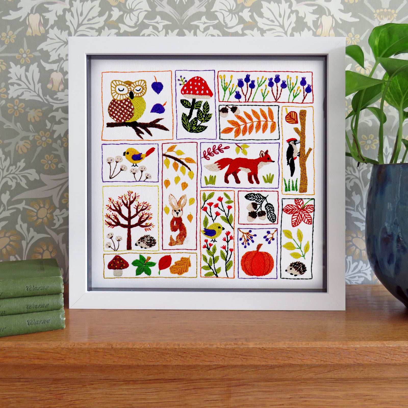 This Autumn Splendour Hand Embroidery Pattern design has been created to capture a real sense of Autumn both with the design elements as well as the colours used.&nbsp;
