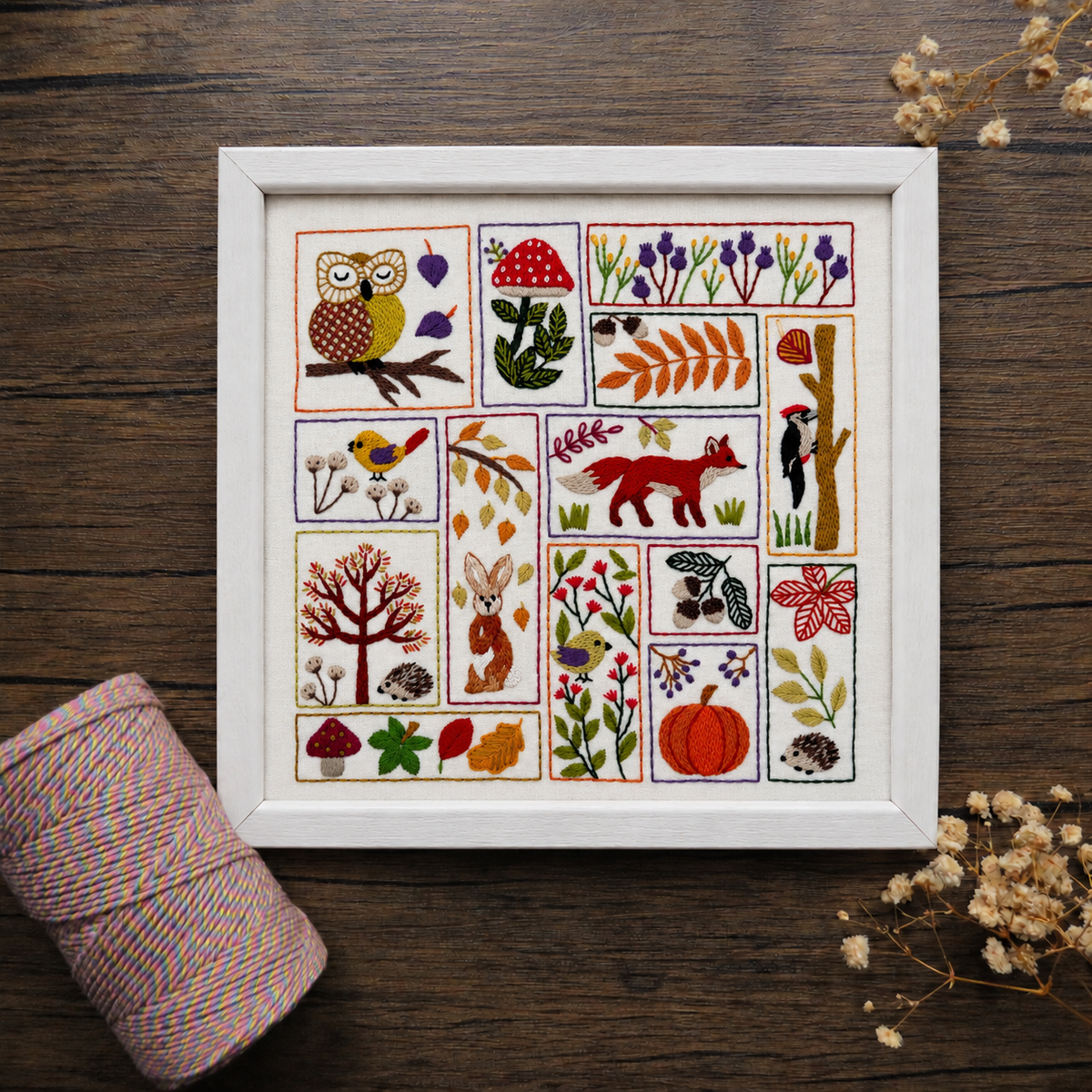 Autumn Splendour Hand Embroidery