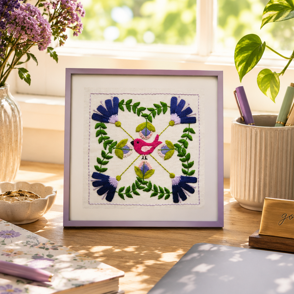 Botanical Bliss Design 2 Hand Embroidery Pattern PDF