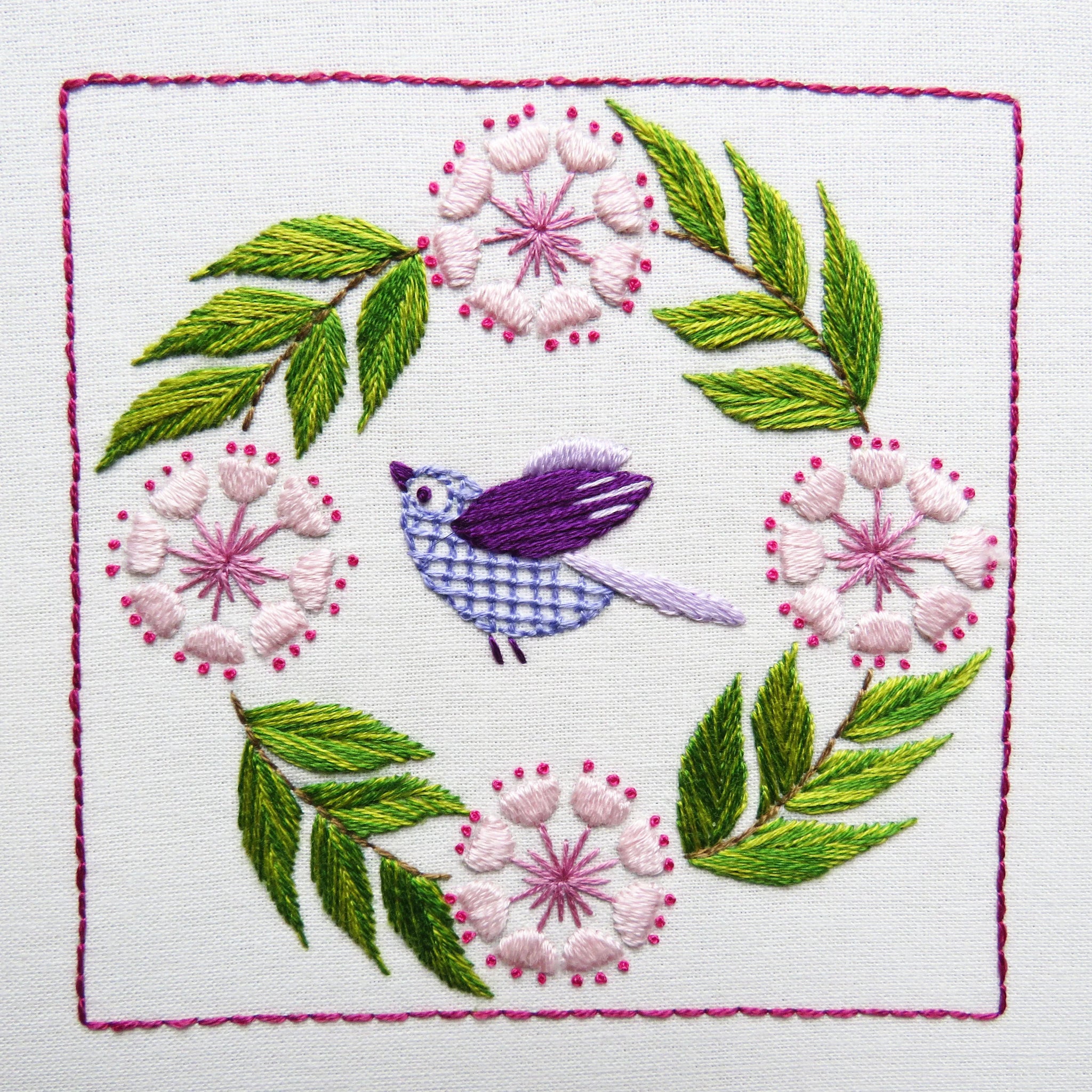 Botanical Bliss Design 12 Hand Embroidery Pattern PDF