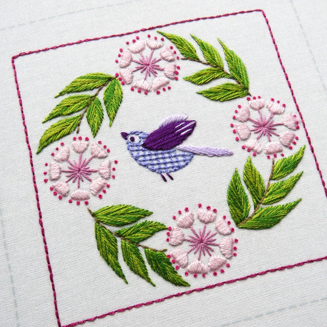 Botanical Bliss Design 12 Hand Embroidery Pattern PDF