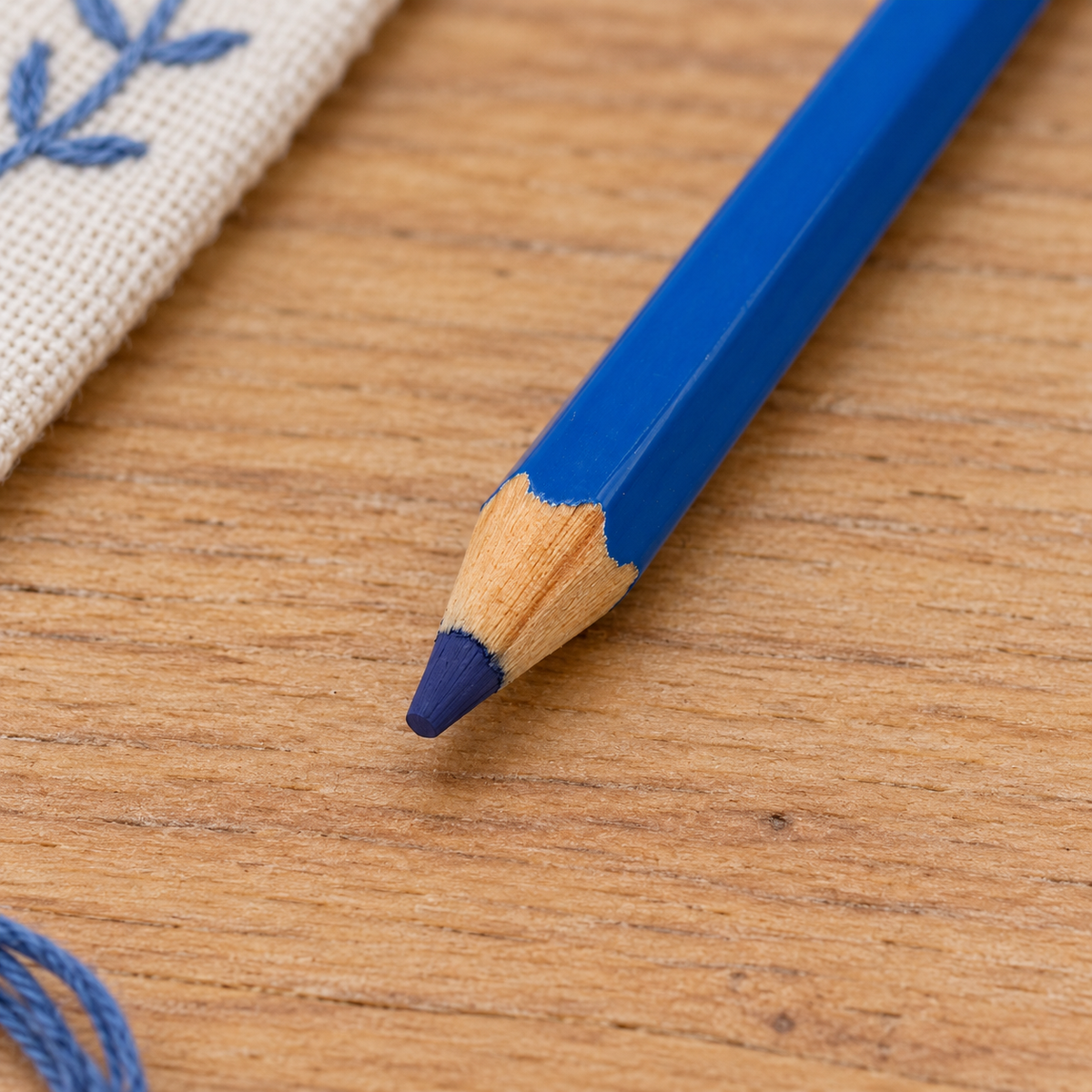 Blue transfer fabric pencil