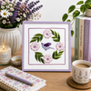 botanical flower hand embroidery kit pattern