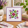 botanical flower hand embroidery kit pattern