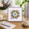 botanical flower hand embroidery kit pattern