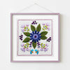 Botanical Bliss Design 1 Hand Embroidery PDF Pattern