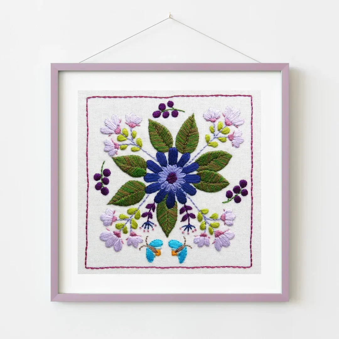 Botanical Bliss Design 1 Hand Embroidery PDF Pattern