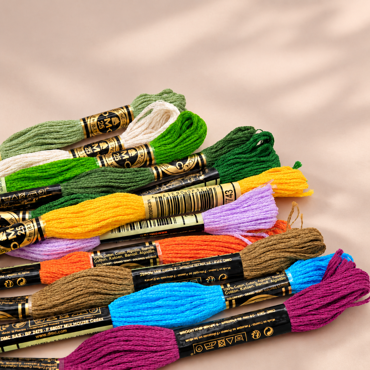 DMC Hand Embroidery Threads Mixture of Colours