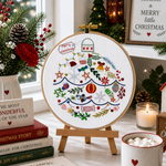 christmas hand embroidery design pattern 
