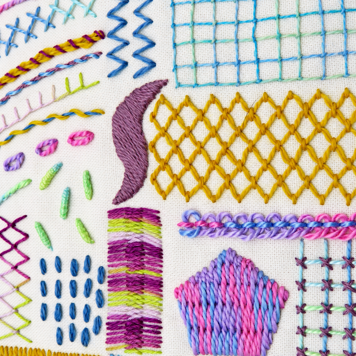 RSN Card Deck Hand Embroidery PDF Pattern Stitch Sampler
