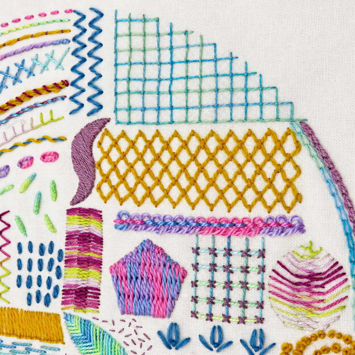 RSN Card Deck Hand Embroidery PDF Pattern Stitch Sampler