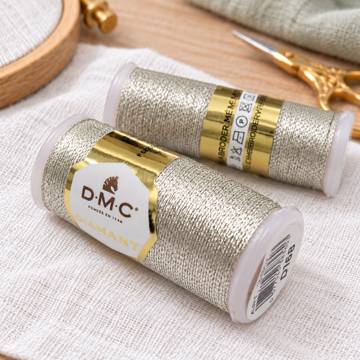 DMC DIAMANT Metalic Silver Thread 35m Col. 380