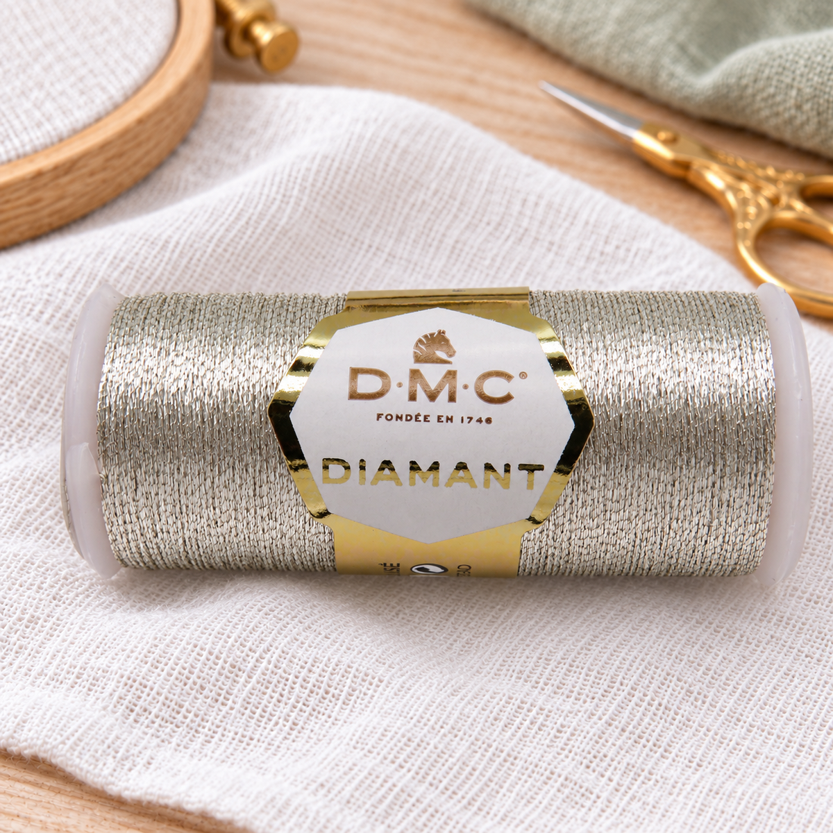 DMC DIAMANT Metalic Silver Thread 35m Col. 380