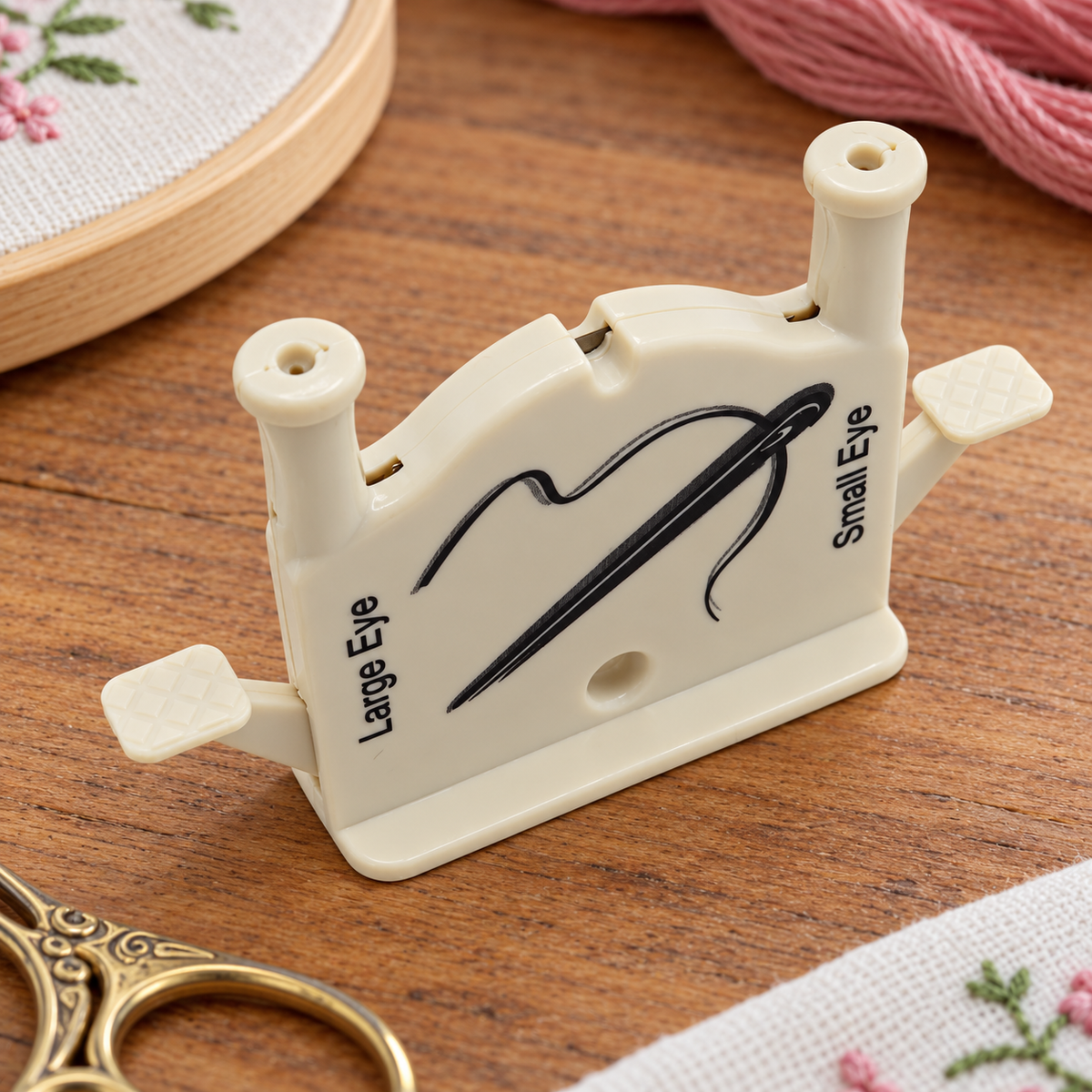 Easy needle threader