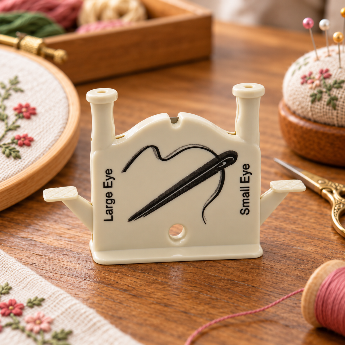 Easy needle threader
