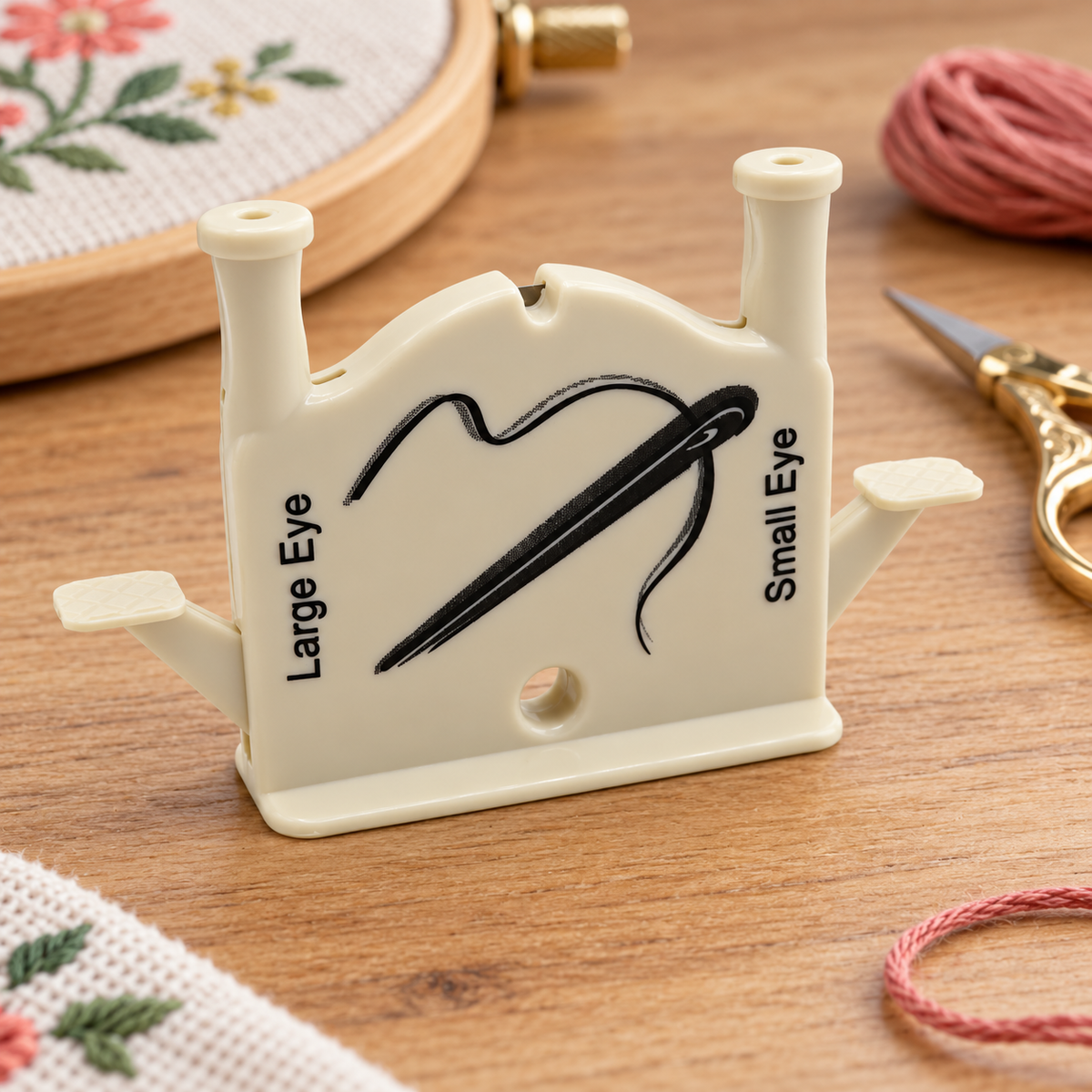 Easy needle threader