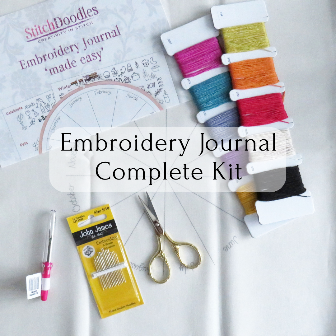 Embroidery Journal Patterns Embroidery Journal Embroidery Pattern and Kit – StitchDoodles