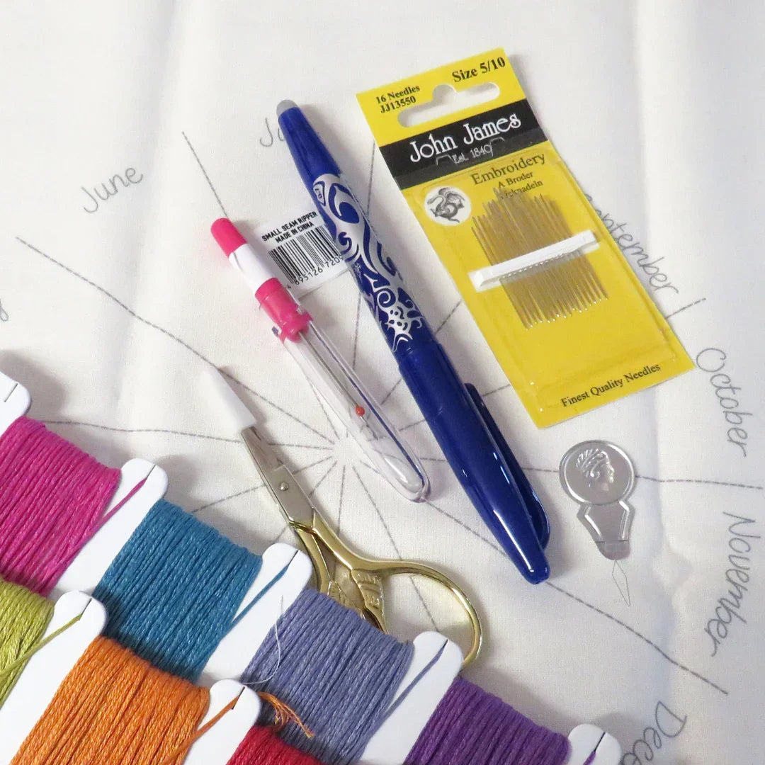 Embroidery Kit for Beginners Journal Complete Starter Kit