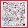 Festive Doodles Printed Fabric Panel