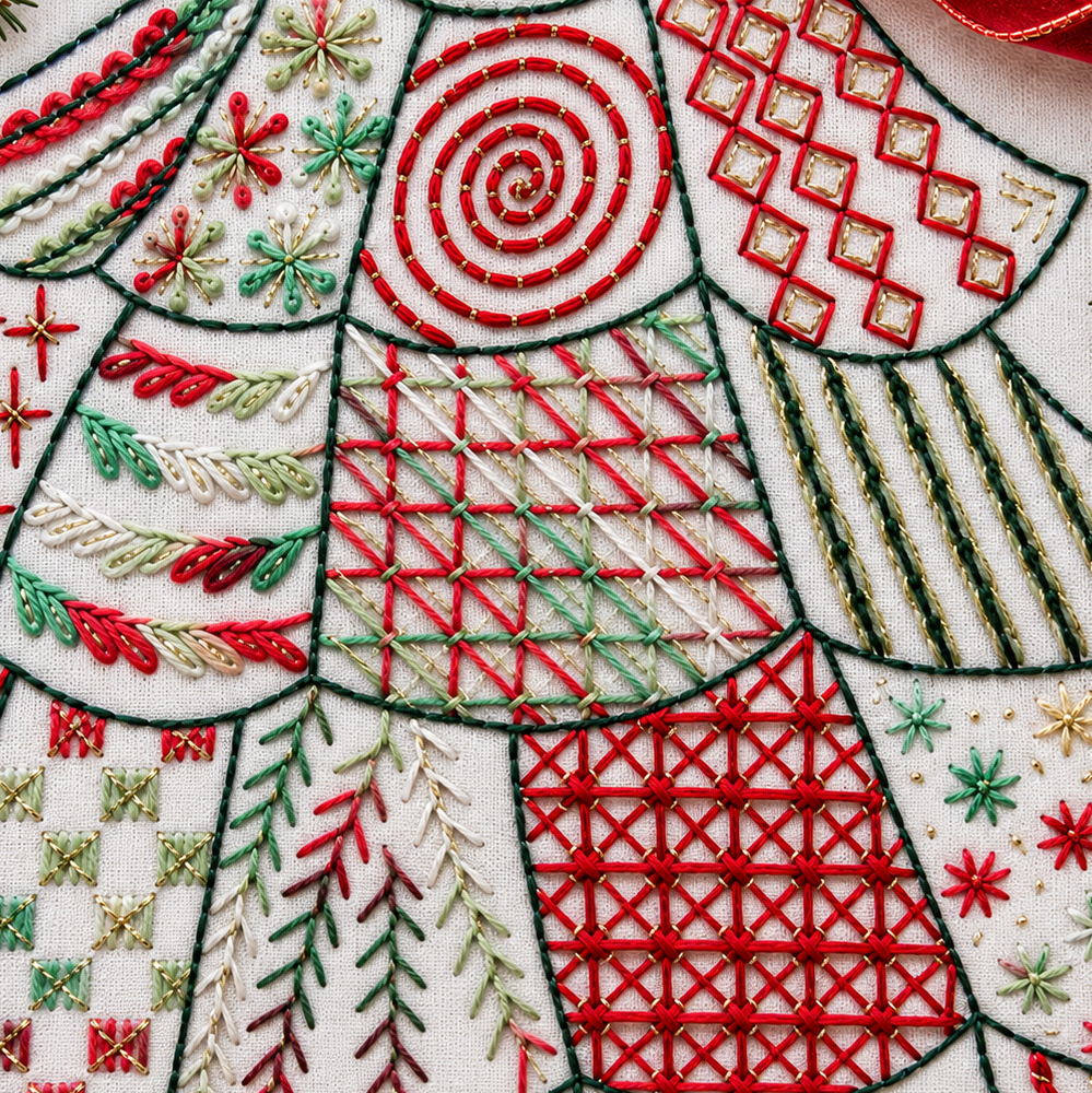 christmas hand embroidery