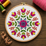 florally hand embroidery